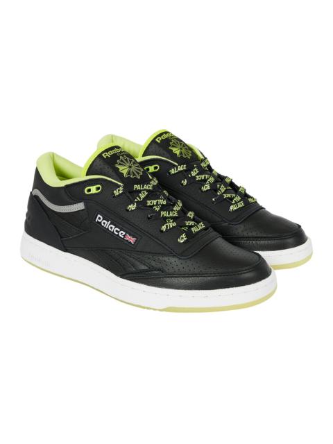 PALACE PALACE REEBOK CLUB C MID II REVENGE CORE BLACK / ACID YELLOW / FOOTWEAR WHITE