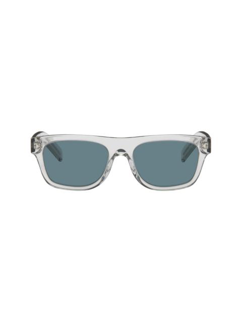 Prada Transparent Iconic Metal Plaque Sunglasses