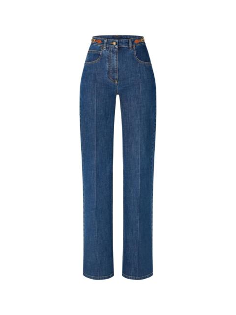 Louis Vuitton Retro Organic Cotton Denim Straight-Cut Jeans