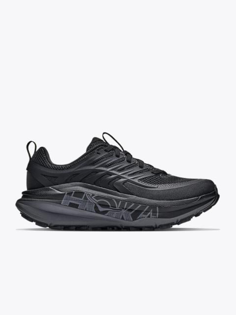 HOKA Women's Stinson 8 Shoes in Black/Outer Orbit