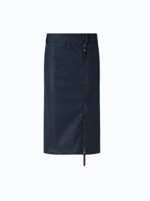 PINKO NUBUCK LEATHER-EFFECT PENCIL SKIRT