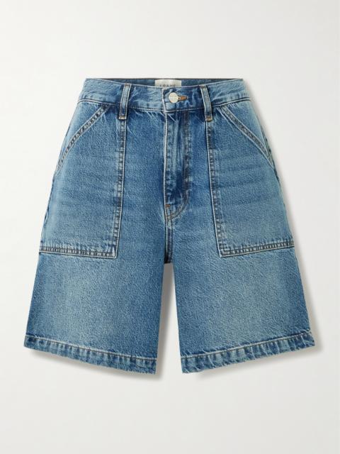 FRAME The Utility Organic Denim Shorts