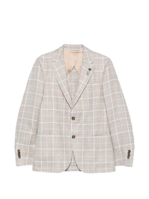 LARDINI checked blazer