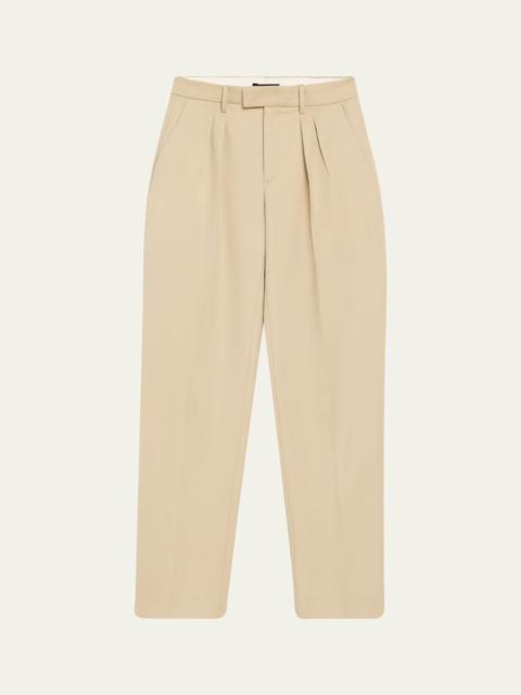 NILI LOTAN Alphonse Pleated Straight-Leg Tailoring Pants