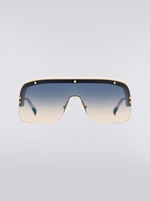 Missoni Mask sunglasses with metal temples and acetate tips