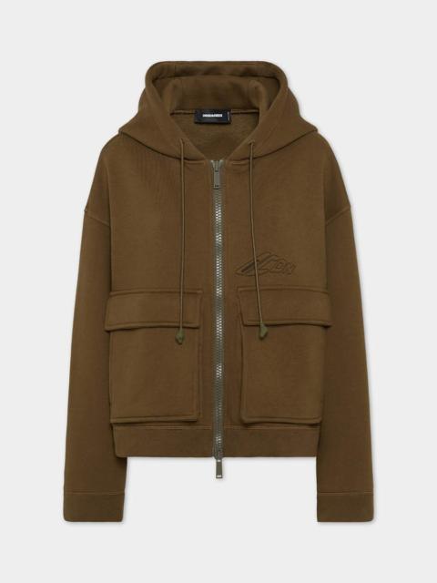 DSQUARED2 ICON BALLOON CARGO HOODIE