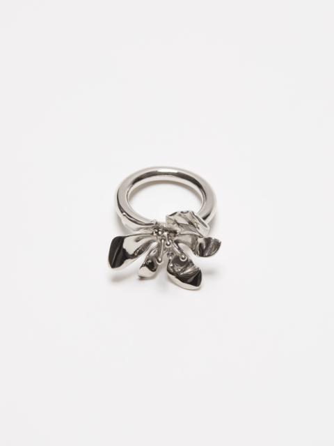 Acne Studios Flower ring - Silver/transparent