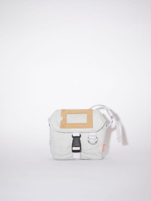 Acne Studios Mini messenger bag - Cold beige/lilac purple