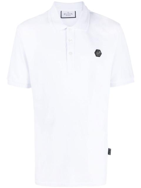 PHILIPP PLEIN logo-print cotton polo shirt