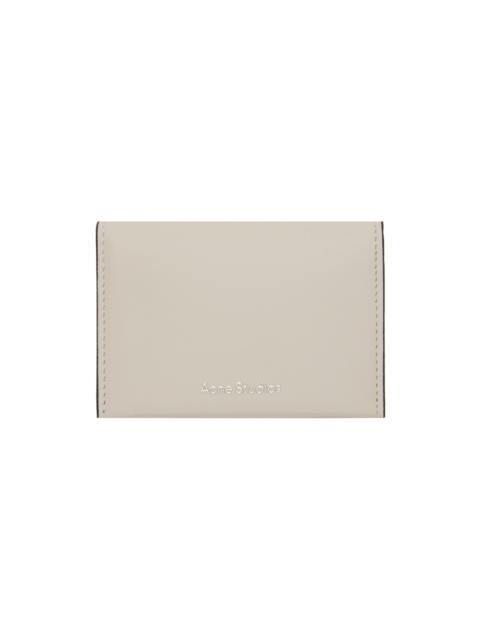 Acne Studios Off-White Flap Card Holder