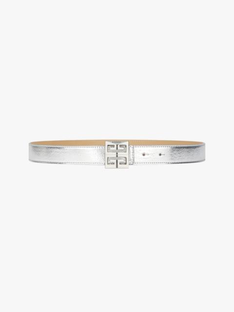 4G REVERSIBLE BELT IN METALLIZED LEATHER