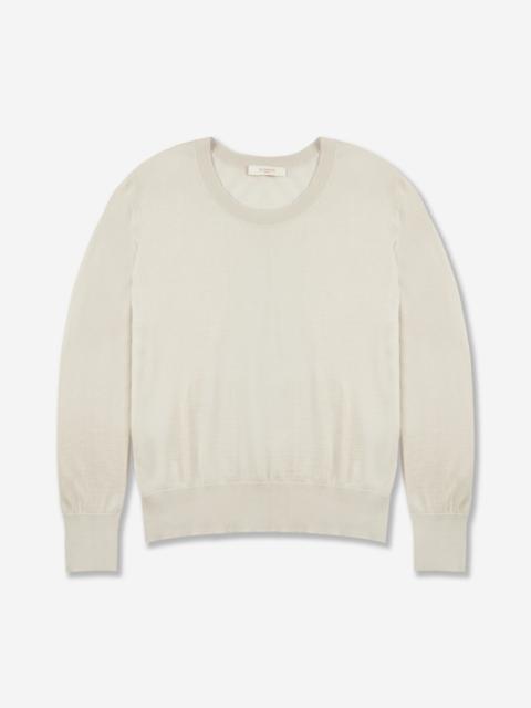 SLOWEAR Regular fit crewneck sweater in cashmere and silk
