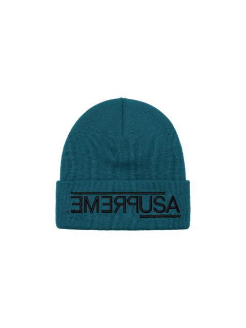 Supreme USA Beanie 'Work Teal'