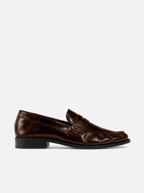 DUKE + DEXTER Ezra Chestnut Ruched Loafer - Men's