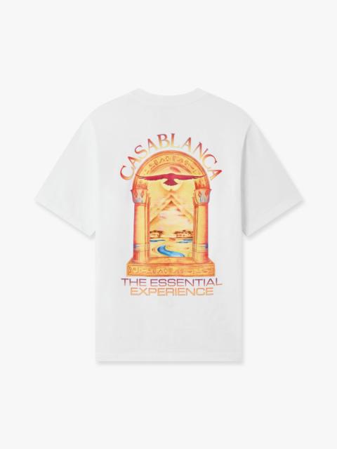 CASABLANCA White Hermons Mirage L'Arche Short Sleeve T-Shirt