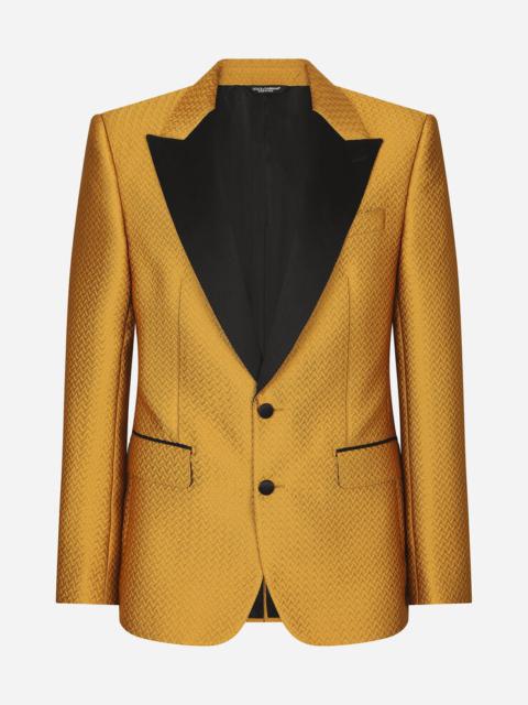 Dolce & Gabbana Herringbone jacquard Sicilia-fit tuxedo suit