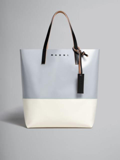 Marni SILVER AND BEIGE TRIBECA SHOPPING BAG