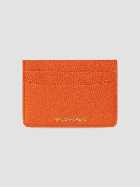 MAISON de SABRÉ Women's Leather Card Holder - Manhattan Orange