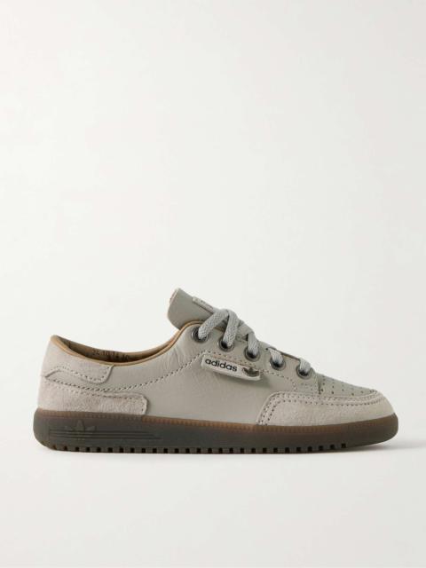 Garwen Spezial Suede-Trimmed Leather Sneakers