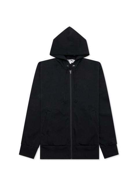 Comme des Garçons PLAY COMME DES GARCONS PLAY X THE ARTIST INVADER FULL-ZIP HOODIE - BLACK