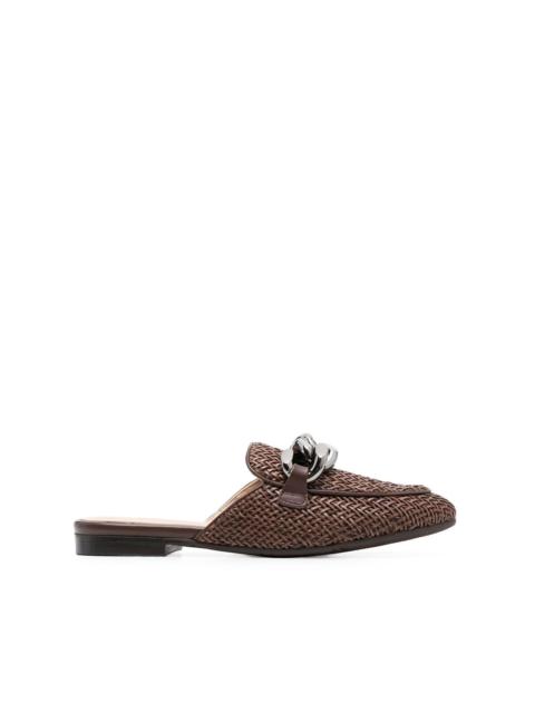 CASADEI chain-detail slip-on mules