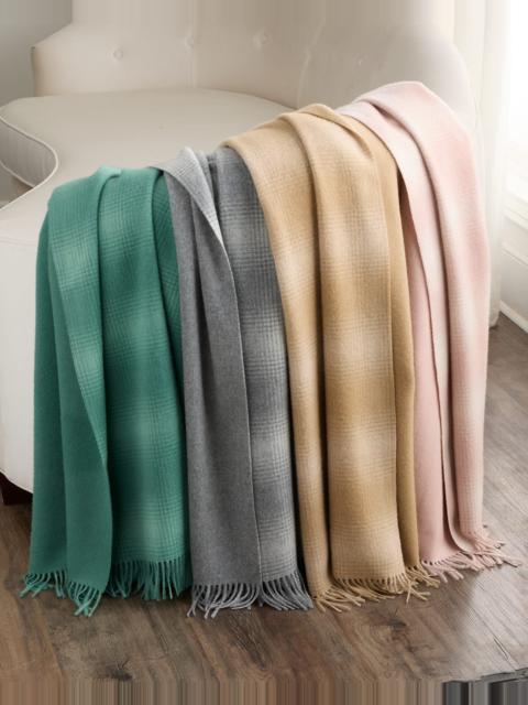 Vince Cashmere Shadow Plaid Throw Blanket, 50" x 70"