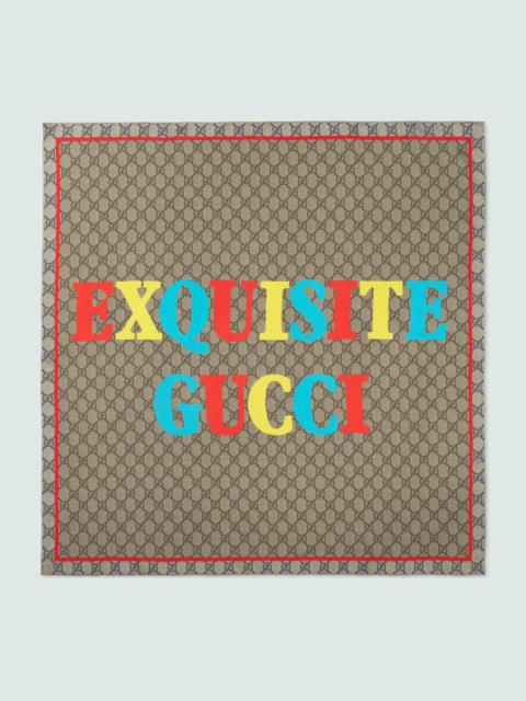 GUCCI 'Exquisite Gucci' silk jacquard scarf