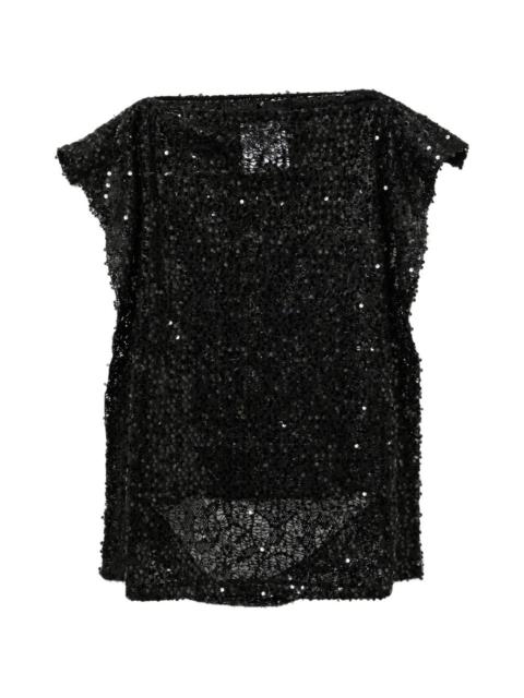 Junya Watanabe sequin-embellished top