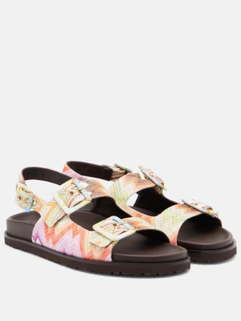 Missoni Mia Zigzag slingback sandals
