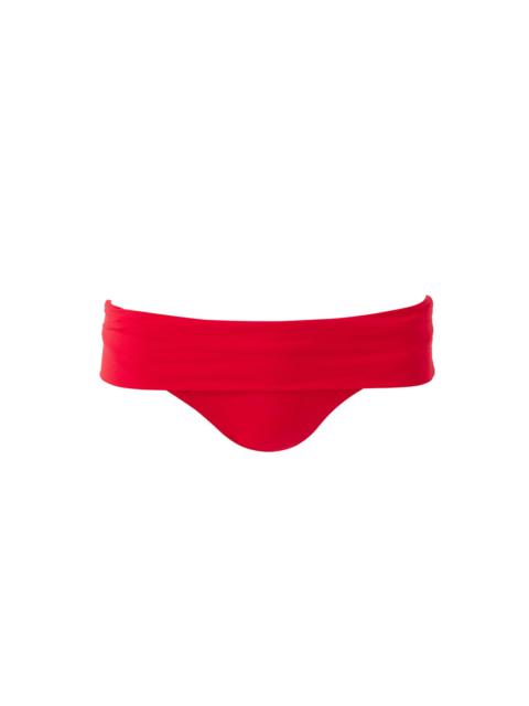 MELISSA ODABASH BRUSSELS RED BIKINI BOTTOM