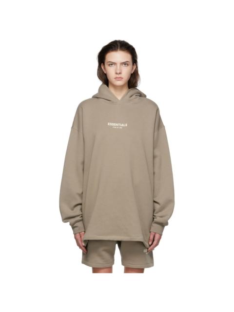 Taupe Cotton Hoodie