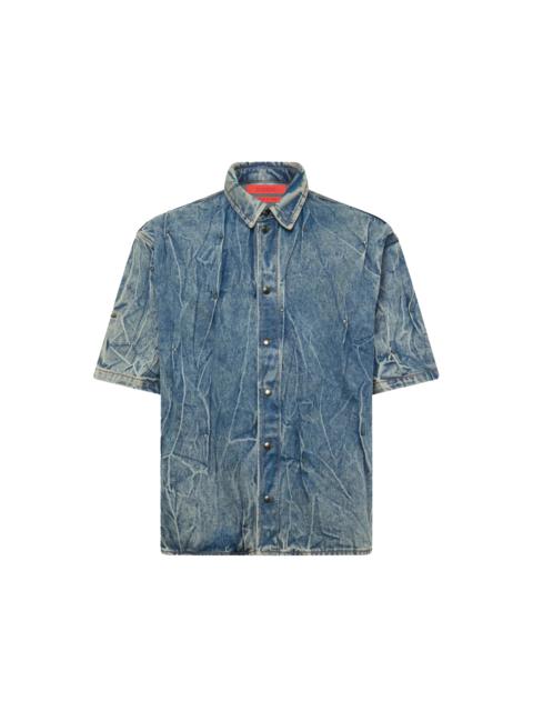 KUSIKOHC Kusikohc Multi-Rivet Denim Shirt Blue