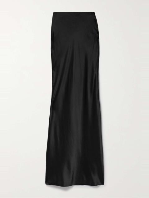 Medina silk-blend charmeuse maxi skirt