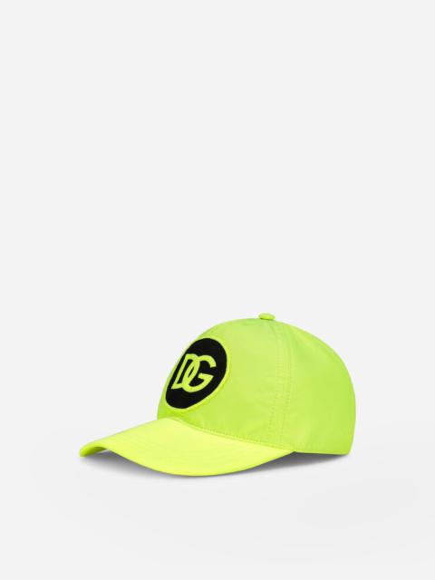 Dolce & Gabbana Neon nylon baseball cap with patch