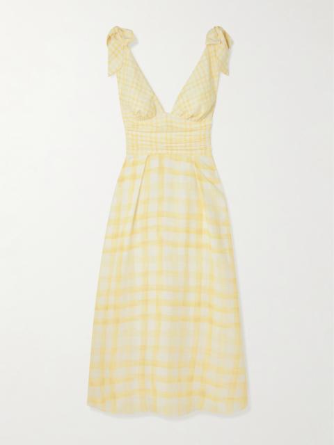 miaou LACED GINGER DRESS - PLAID BROWN - 5018PLBPLB_PLB_ | REVERSIBLE