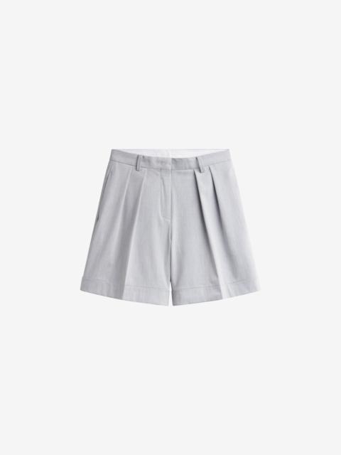 The Frankie Shop Mirbel Pleated Shorts - Light Grey