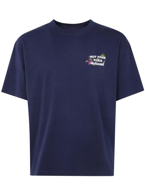 Drôle de Monsieur T-Shirt Embroidered Slogan "Vine"