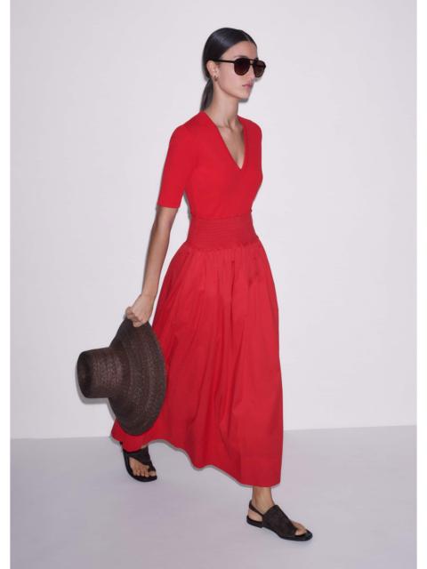 ME+EM Mixed Media Maxi Dress