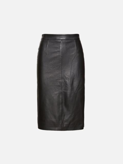 NILI LOTAN Leonie Leather Skirt