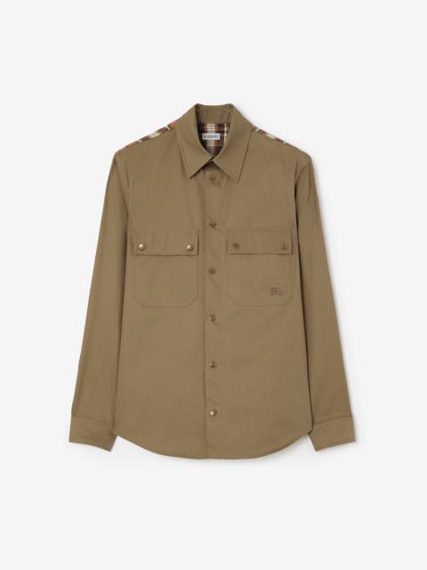 Burberry Tropical Gabardine and Check Shirt