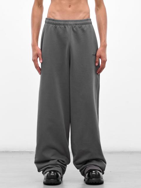 VETEMENTS Gray Boxing Logo Baggy Sweatpants