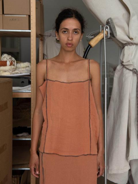 BASERANGE Shok Slip Top - Crinkle Linen