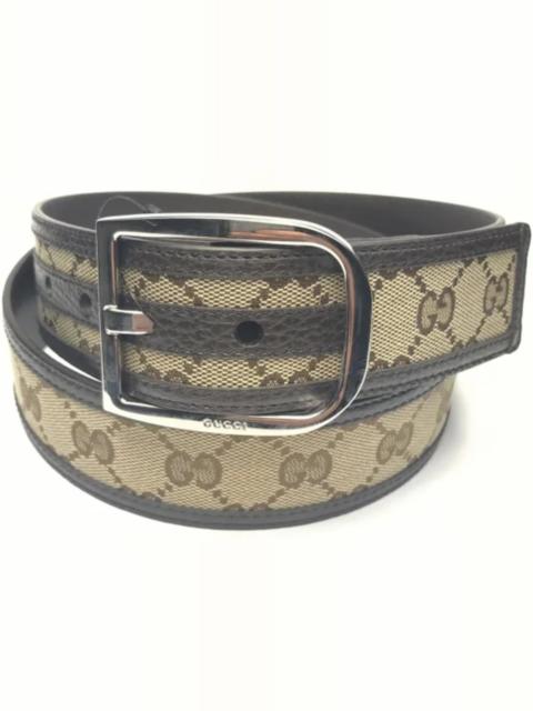 GUCCI Gucci Belt GG Supreme Leather 1.5 Width Beige/Ebony