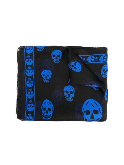 all-over skull-print scarf