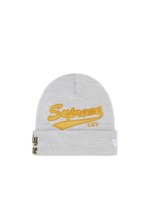 Supreme x New Era Salvation embroidered beanie hat