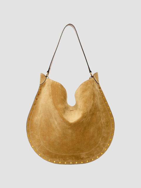 Isabel Marant Women's Oskan Studded Suede Hobo Bag - Taupe