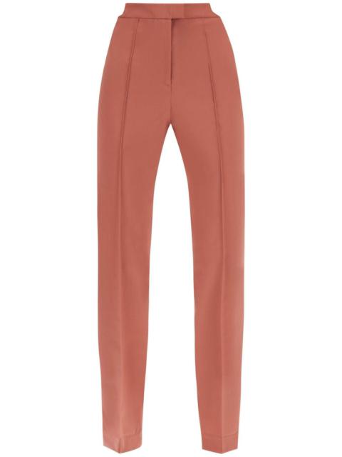 NENSI DOJAKA COOL VIRGIN WOOL PANTS WITH HEART-SHAPED DETAILS