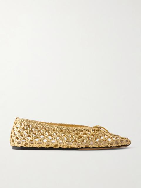 LE MONDE BÉRYL Woven Leather Ballet Flats
