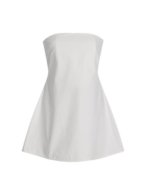 RÓHE Cotton Poplin Strapless Top white