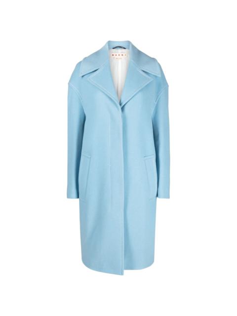Marni contrast-stitching single-breasted coat